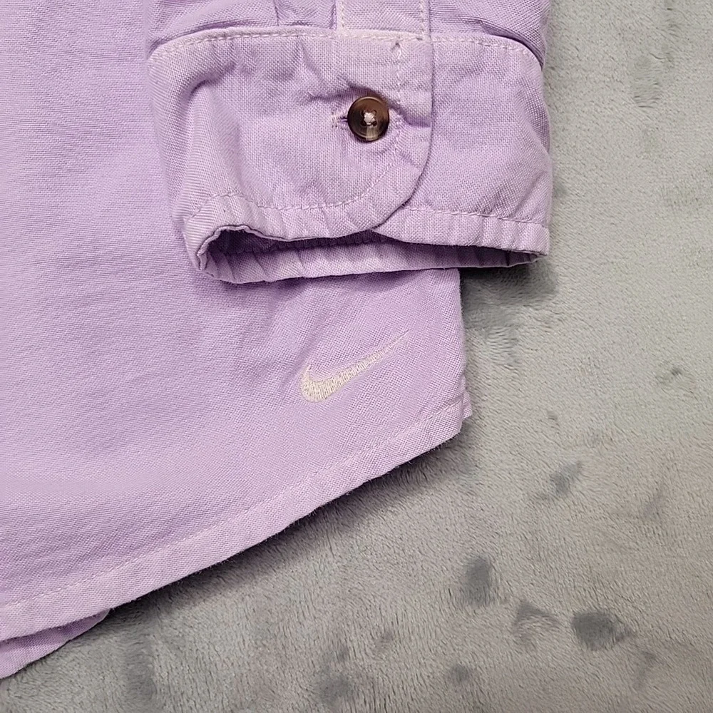 Nike Life Shirt Mens XXL Purple Button Down Long Sleeve Oxford Casual Sportswear